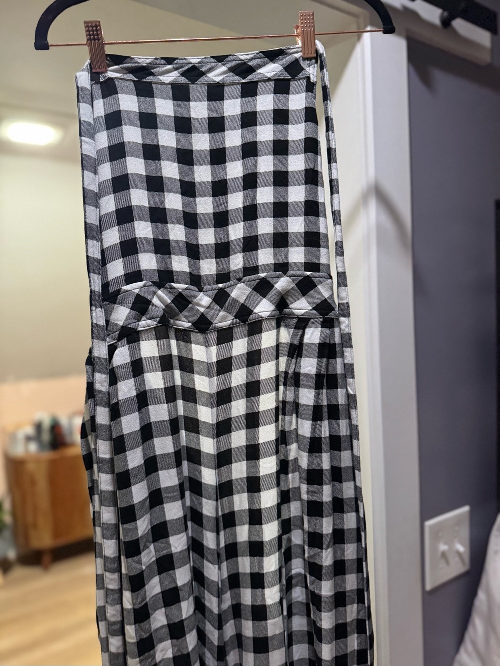 torrid Black & White Gingham Overalls